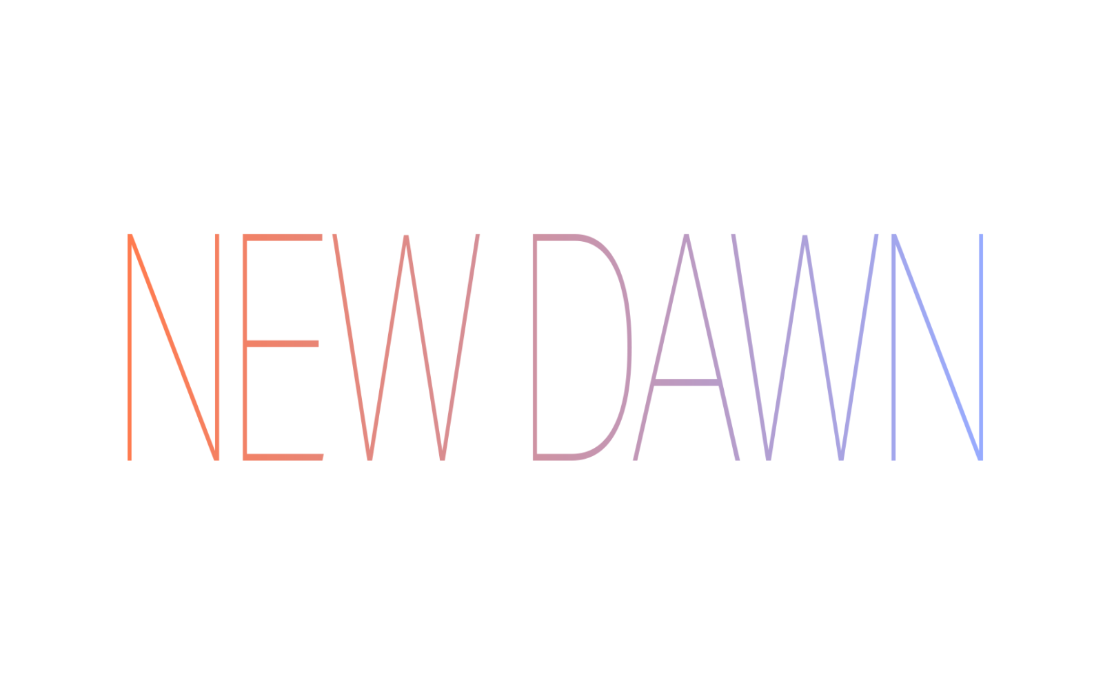 New year, New Dawn! 